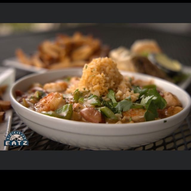Chicken and Shrimp Gumbo.