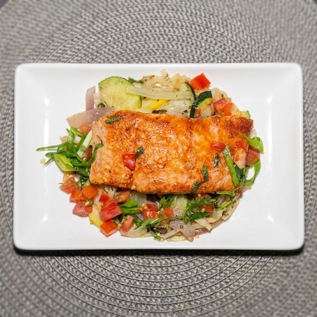 Cajun Blackened Salmon.
