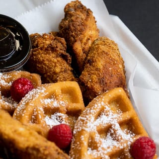 6 Wings and Waffles