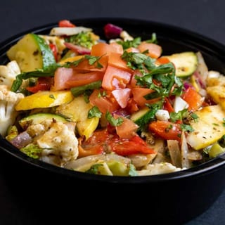Large Mixed Vegetables over our Seasoned Rice